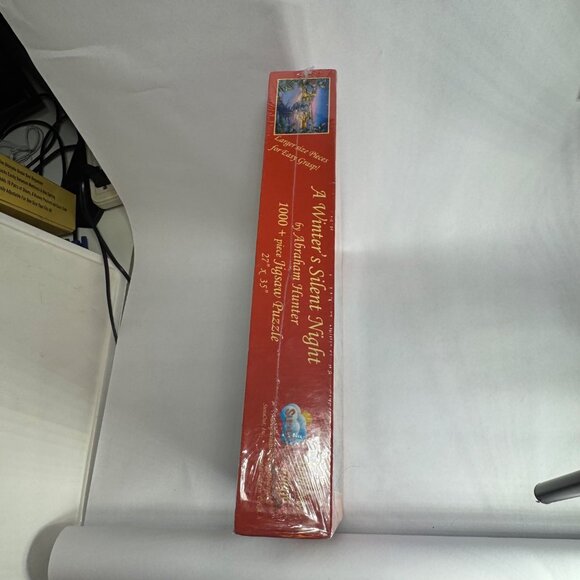 A Winters Silent Night 1000+ Piece Jigsaw Puzzle By Abraham Hunter 27" x 35" Sun - Picture 4 of 5